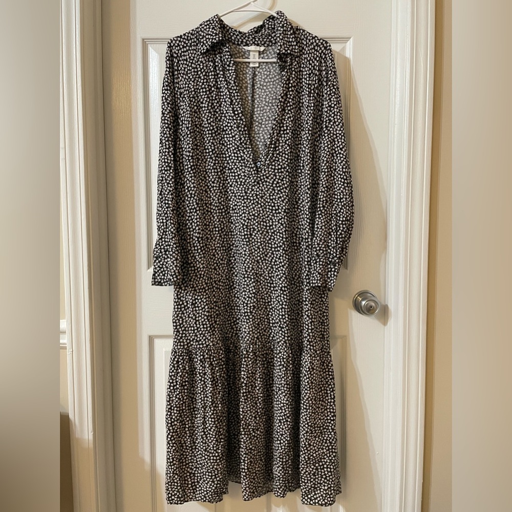 H&M Black and White Maxi Dress